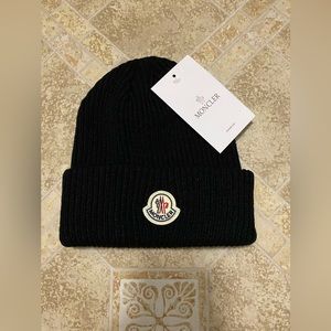Moncler Black Beanie Fits All